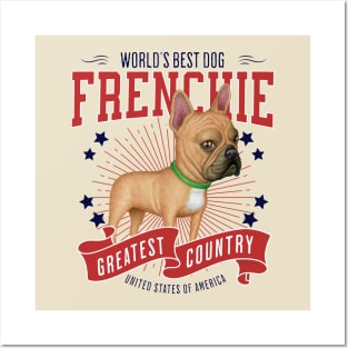 French Bulldog USA Posters and Art